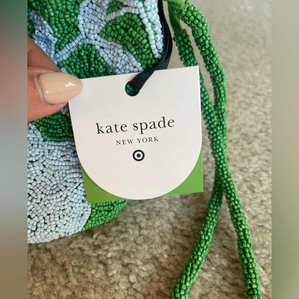 Kate Spade Rose Beaded Drawstring Bag - Picture 4 of 6